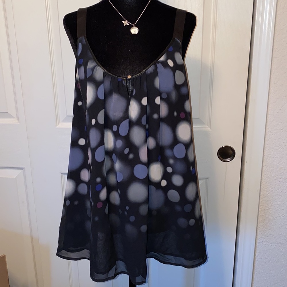 3/$40 Patterned Black Blouse